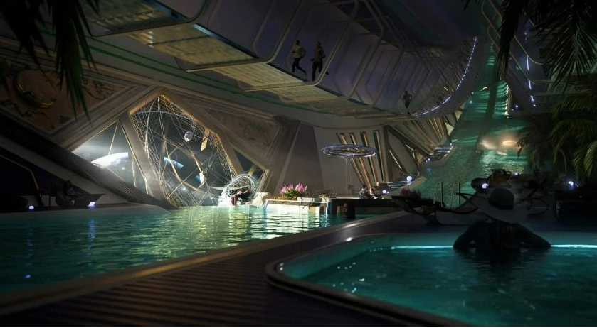 "바다와 별을 연결하는" 우주 엘리베이터 VIDEO: Jordan William Hughes designs space elevator that "connects the ocean to the stars"