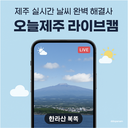 제주 실시간 날씨 완벽 해결사 오늘제주 라이브캠 200% 활용법 - 본문이해를돕기위한 생성형이미지