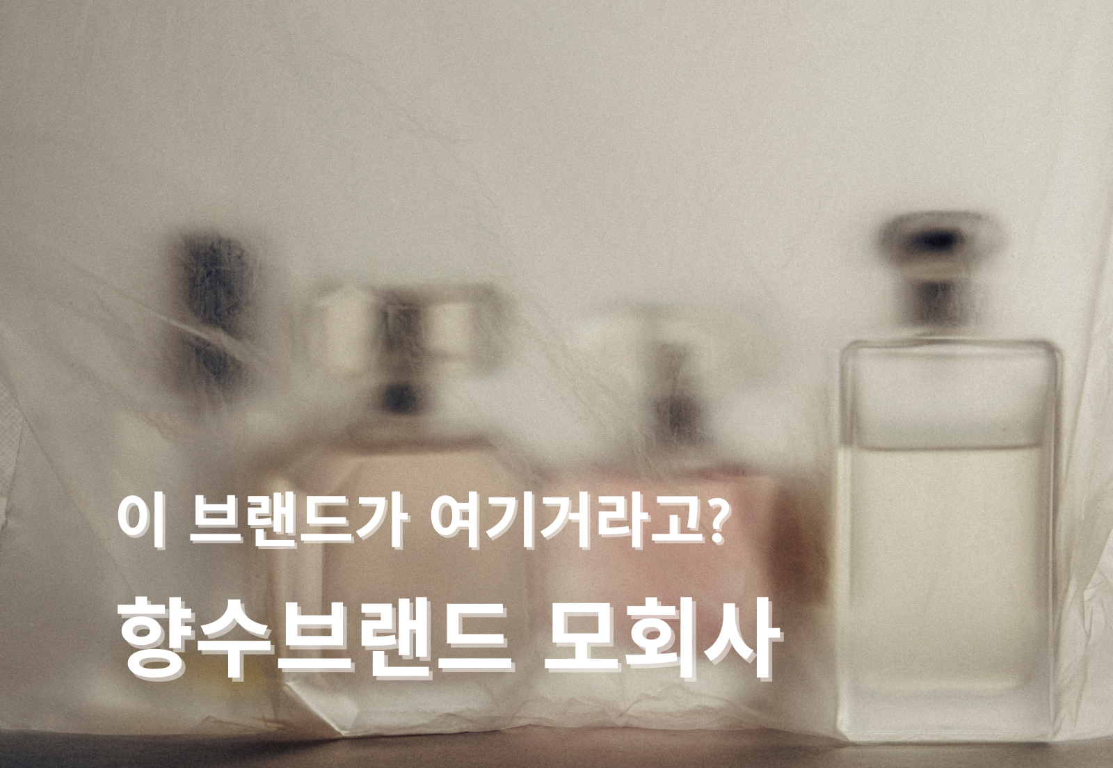  명품회사들의 향수를 향한 러브콜