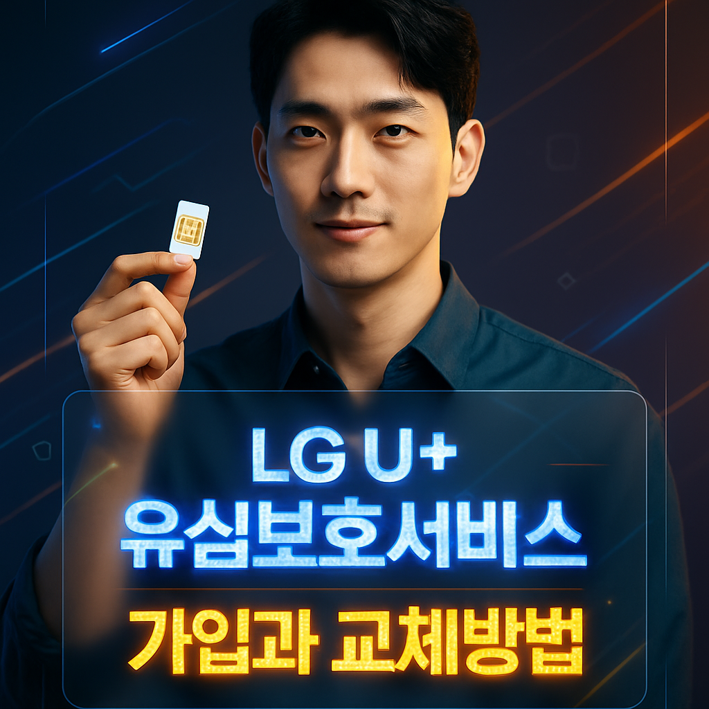 LGU+ 유심보호서비스 가입과 유심 교체 신청 및 예약 방법