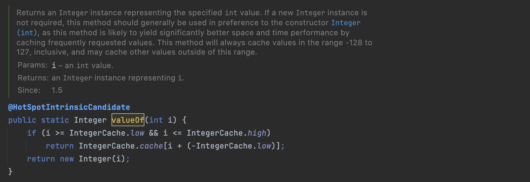 Integer.valueOf() 설명