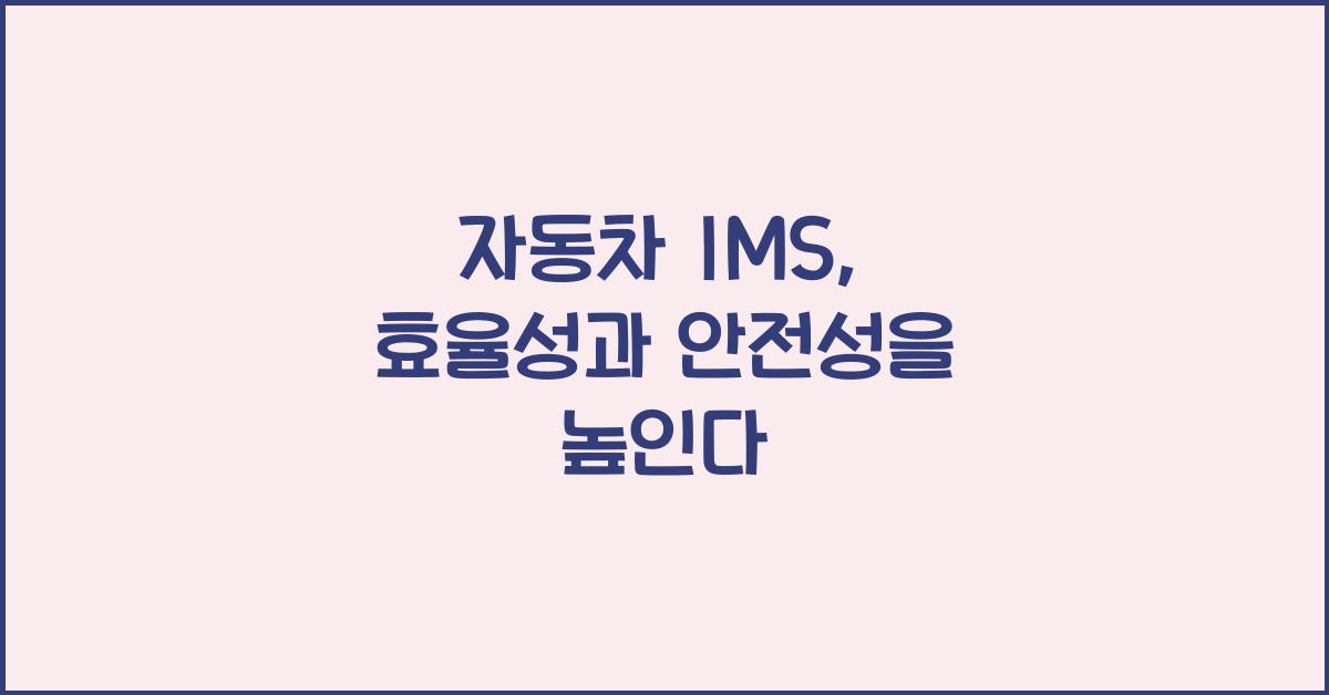 자동차 ims