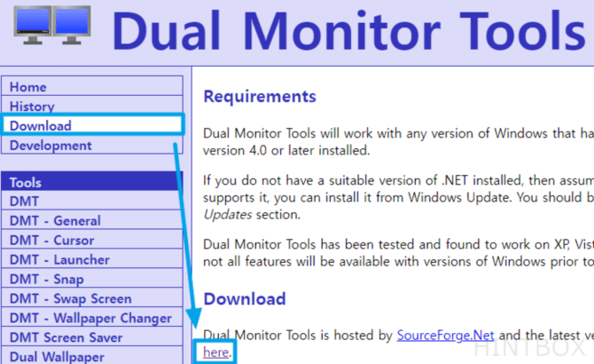 Dual-Monitor-Tools-홈페이지-다운로드
