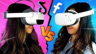 Meta VR을 TikTok과 Facebook에서 사용하는 모습