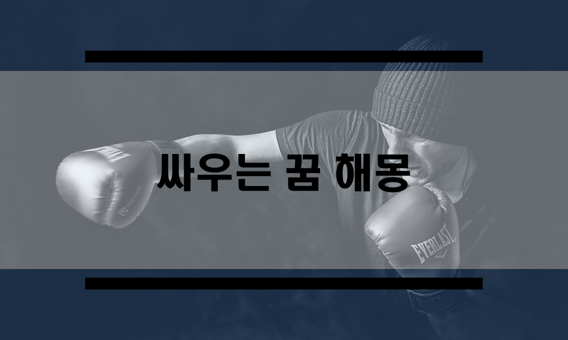  싸우는 꿈 해몽 정리