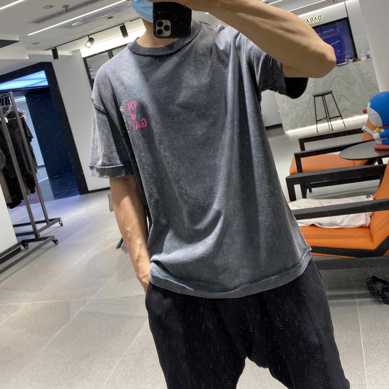  [GALLERY DEPT] 갤러리 디파트먼트 멀티 컬러 워싱 반팔 티셔츠