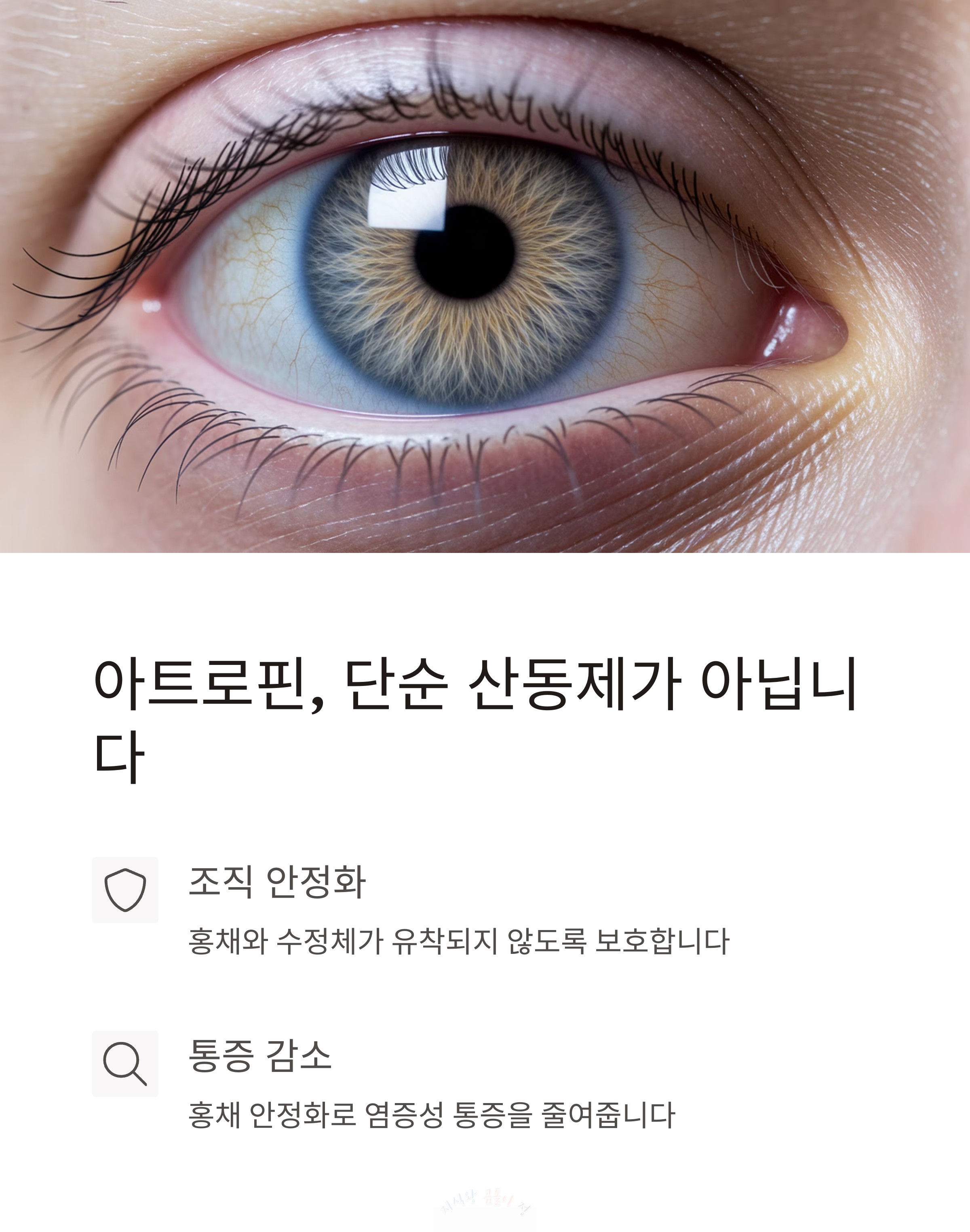 아트로핀 단순 산동제가 아닙니다