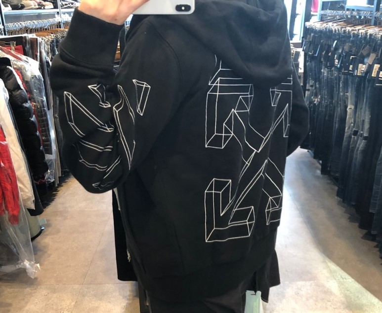 애로우 시그니처 후드 집업, 후드 점퍼 추천 [OFF WHITE] 오프화이트 3D 12