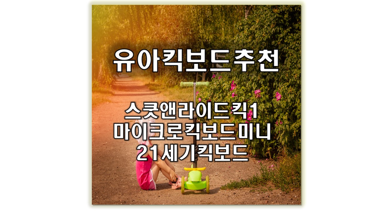  유아킥보드 추천 비교(스쿳앤라이드,마이크로킥보드,21세기킥보드)