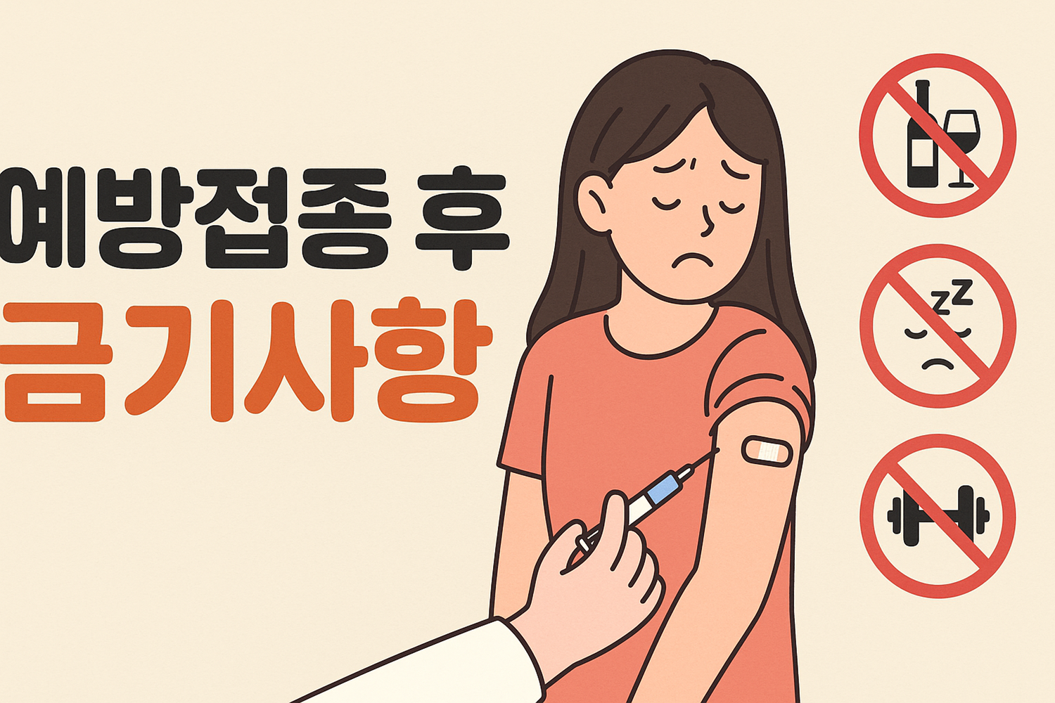 예방접종 후 금기사항