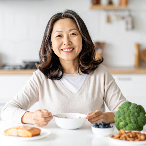 식이섬유 → 단백질 → 탄수화물 순서로 식사하면 혈당 상승 억제