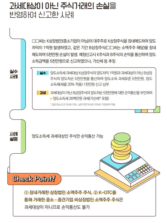 주식 양도소득세 신고방법 [국세청이 알려주는 자주하는 실수 꼭 확인하세요]
