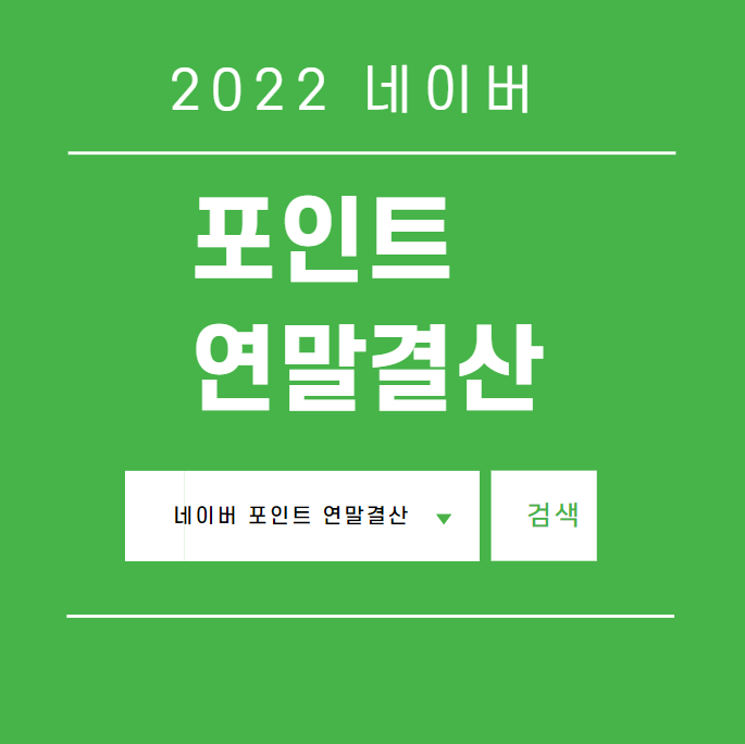 2022 네이버 포인트(적립) 연말결산