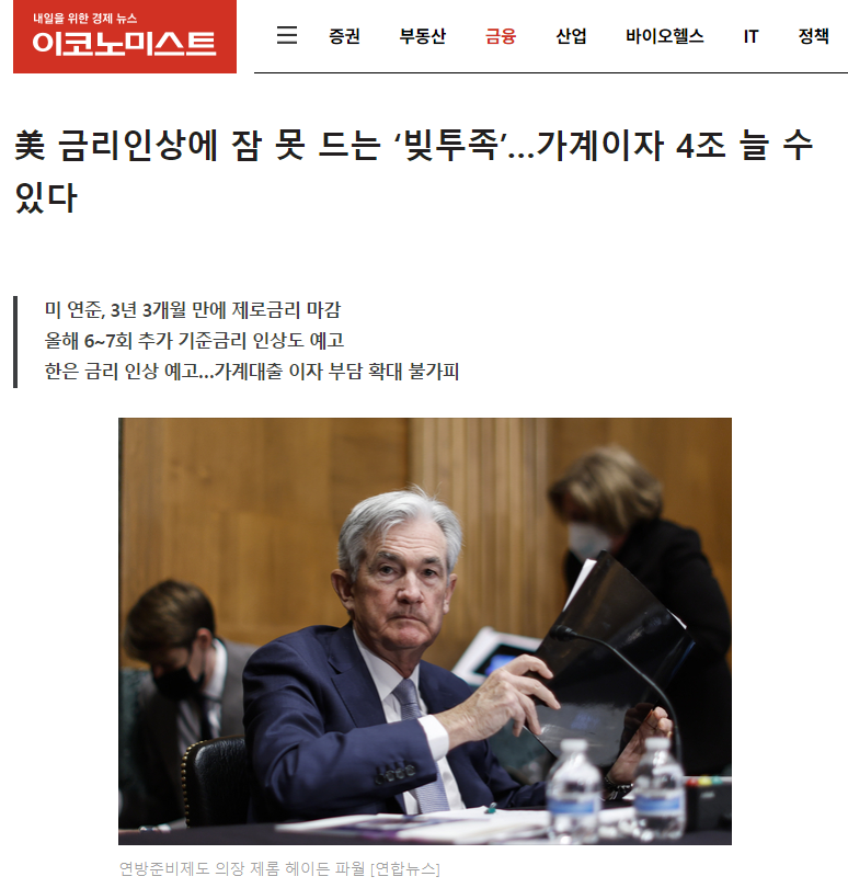 나스닥, 미국금리인상, 한국금리인상