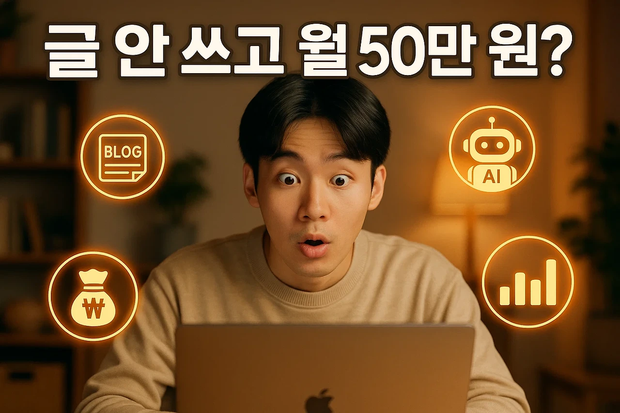AI 블로그 자동화 컨셉 이미지