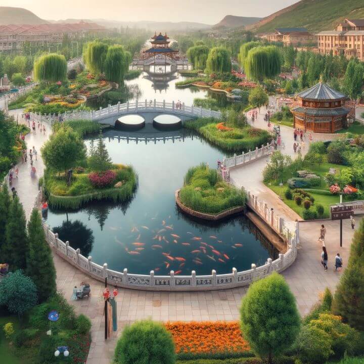 중국 연길 날씨 및 여행 정보 가이드 - 3. 연길 여행 추천 정보 - 3.4 연길 인민공원 (Yanji People's Park) 연길날씨