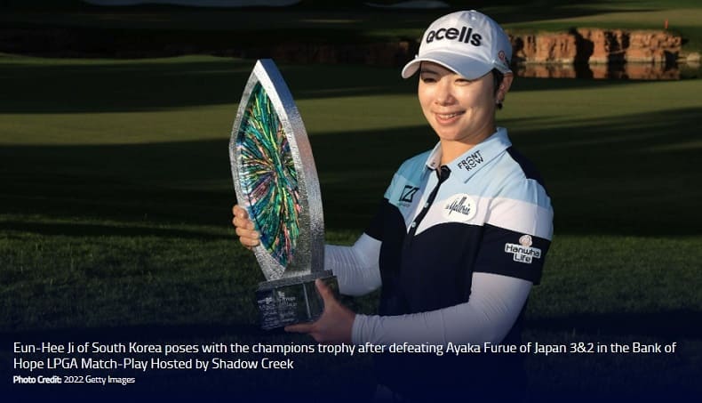  지은희, 36세에 LPGA 우승하다 VIDEO: EUN-HEE JI WINS BANK OF HOPE LPGA MATCH-PLAY, GETS US WOMEN'S OPEN SPOT