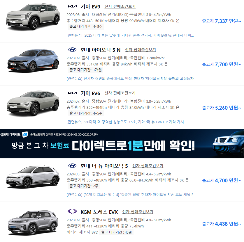 다나와-자동차-전기-중형-대형-SUV