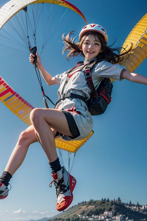 Stable diffusion AI Picture-Paragliding