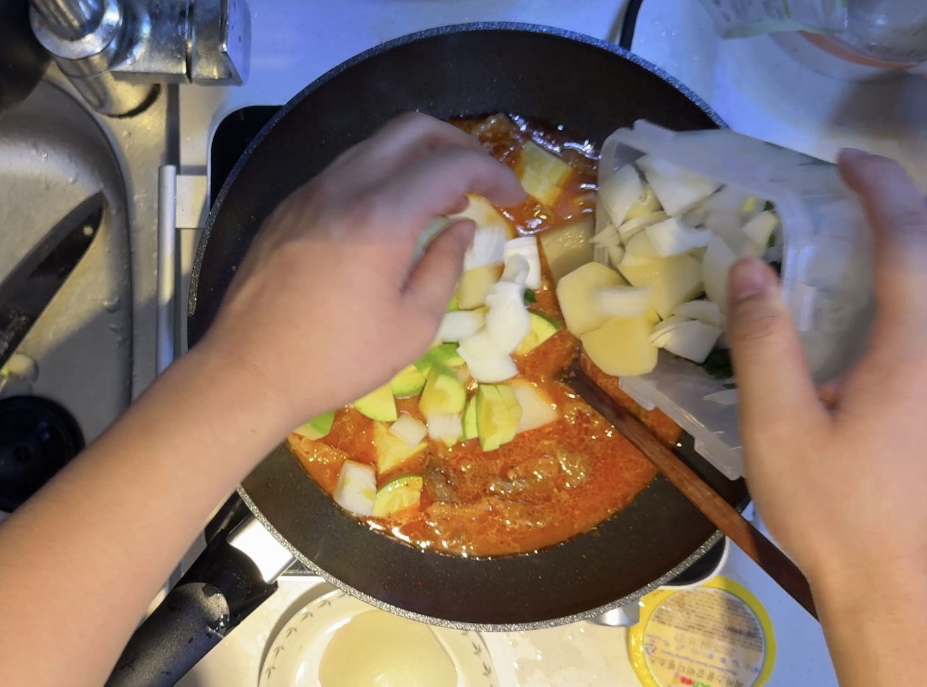 채소 넣기