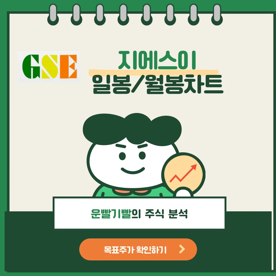 지에스이 일봉/월봉차트