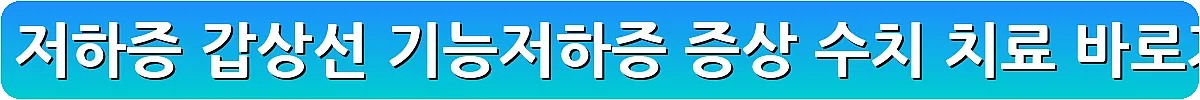 갑상샘 저하증 갑상선 기능저하증 증상 수치 치료_22