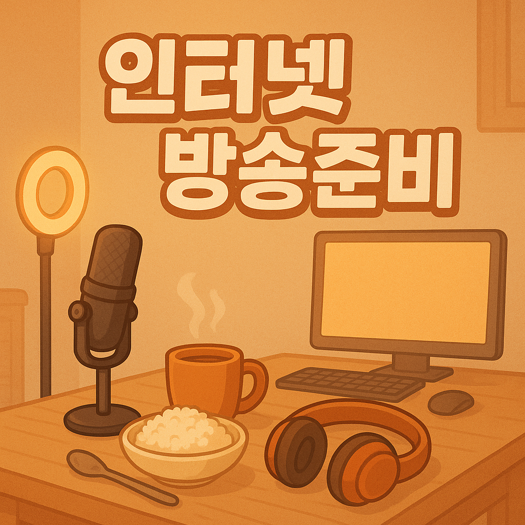 인터넷 방송 준비 들어가는 비용