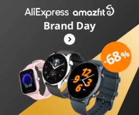  5.23-5.24 Brand Day-Amazfit - Global Deals up to 68% off 브랜드데이 최대 68% 할인행사