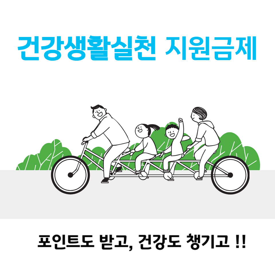  2024년 건강생활실천 지원금제 신청방법 - 참여대상 및 사용방법