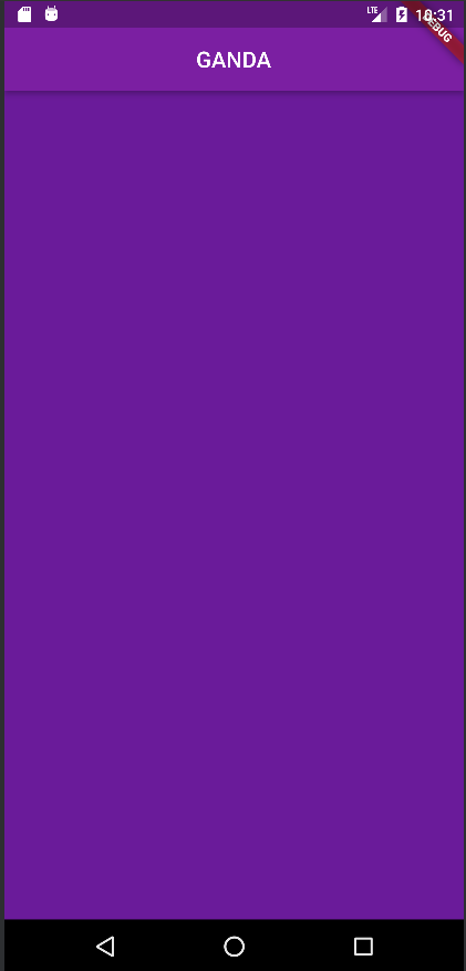 scaffold BackgroundColor result