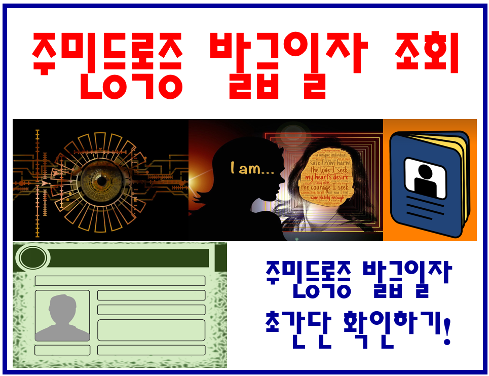 주민등록증 발급일자 조회