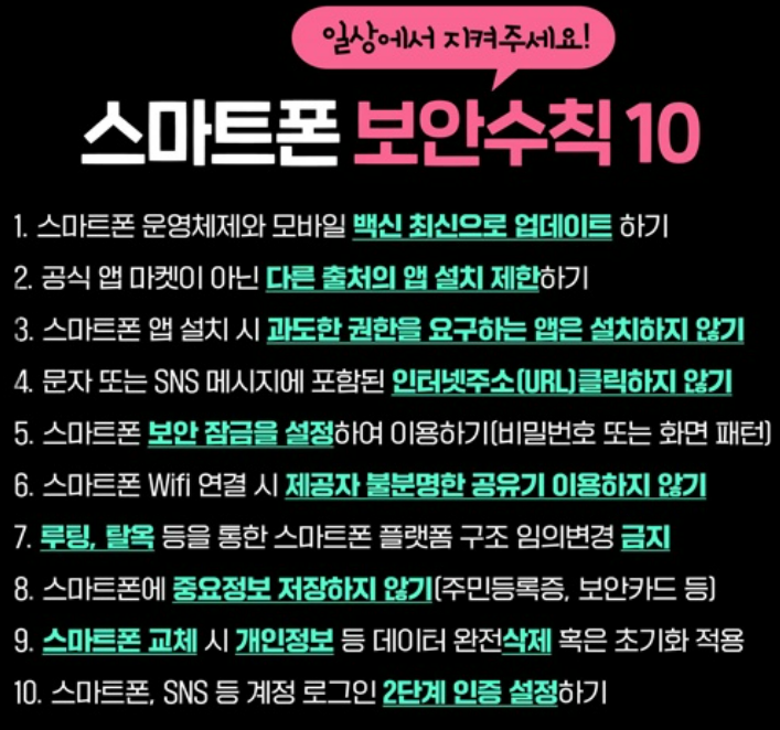 문자 사칭/보이스피싱 피해 정보