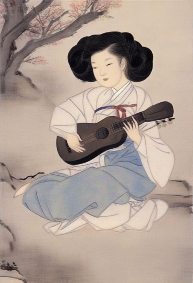  김홍도와 신윤복의 '풍속화'같은 AI그림