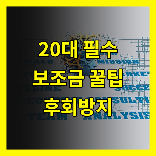 보조금24, 20대라면 무조건 써야 