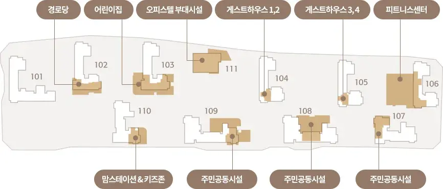 해링턴 스퀘어 신흥역 단지 배치도 2