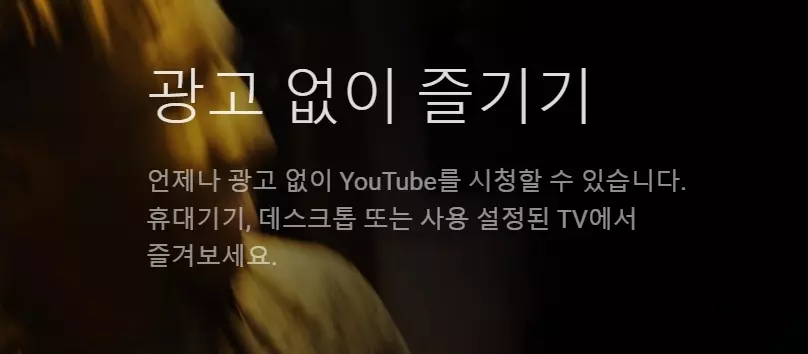 유튜브프리미엄 광고
