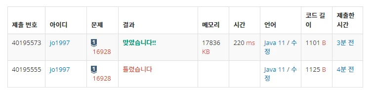  [백준] 16928번 뱀과 사다리 게임 (자바 풀이)