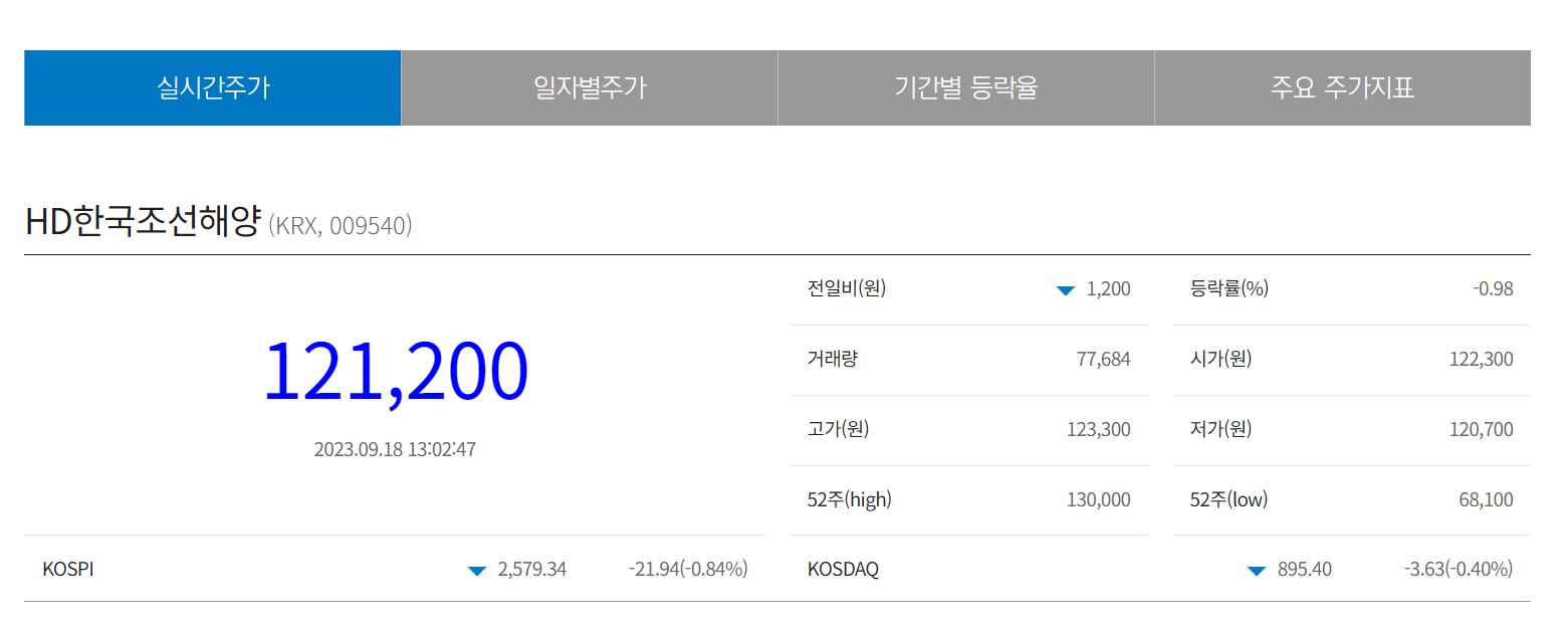 주가정보