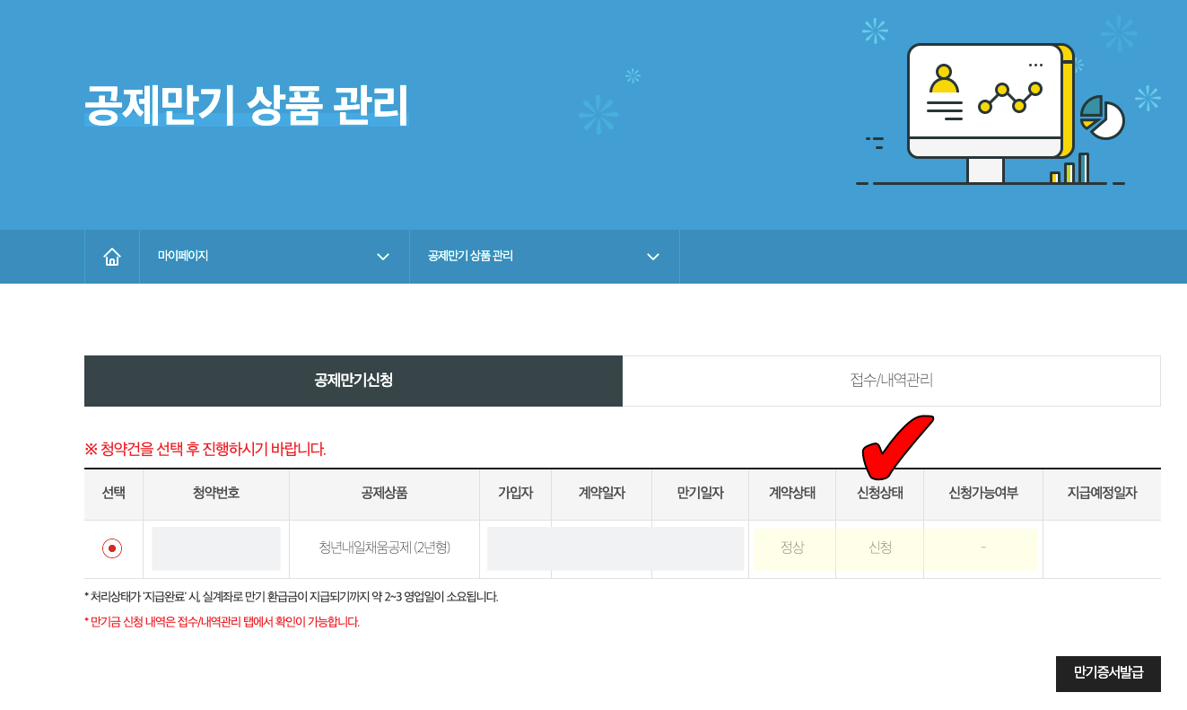 청년내일채움공제 만기 신청하는 방법 (이거안하면 내채공 돈 안들어와요!) 청년내일채움공제 만기 신청하는 방법 (이거안하면 내채공 돈 안들어와요!)