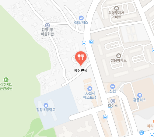 향산면옥 식당 정보