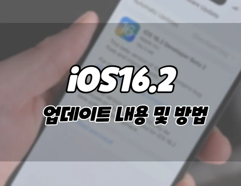 애플 아이폰 iOS 16.2업데이트 내용 및 다운로드 방법. (+아이패드)