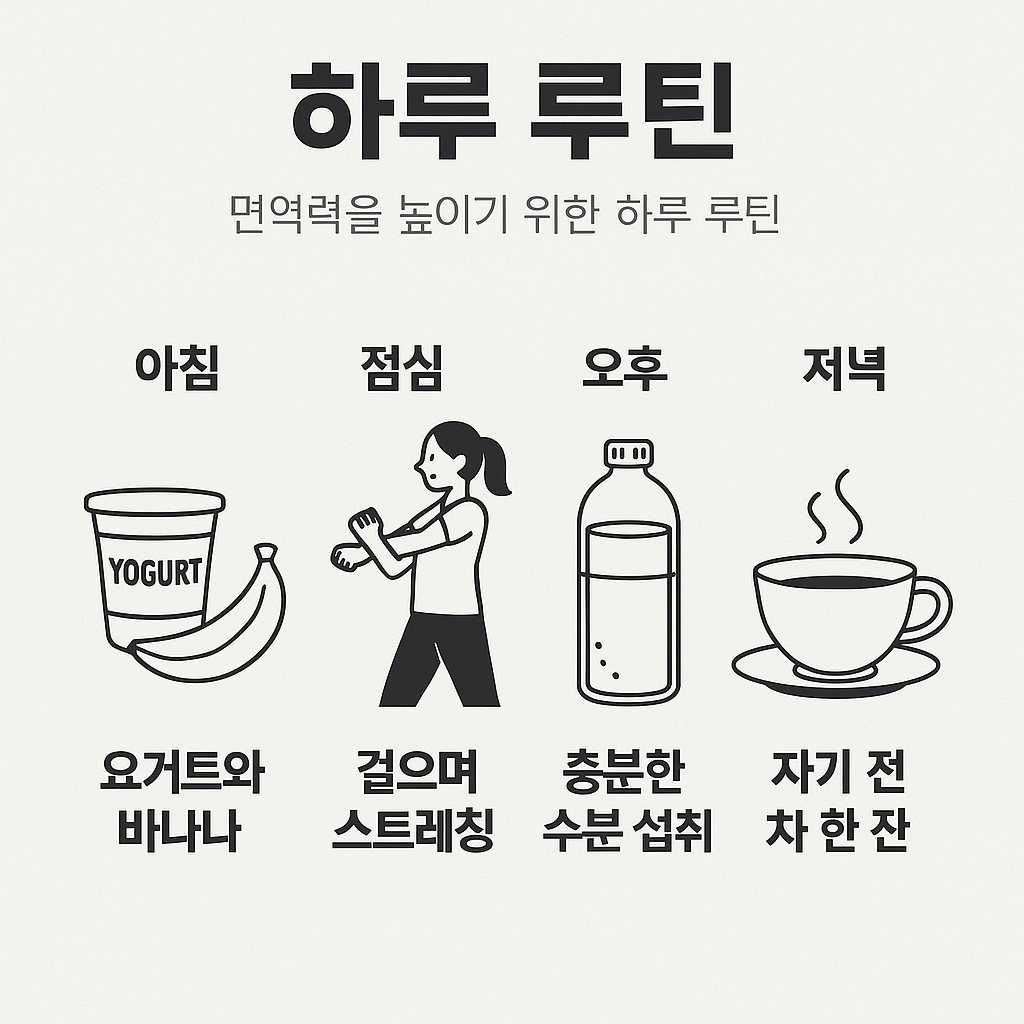 면역력을 높일 수 있는 하루 건강루틴