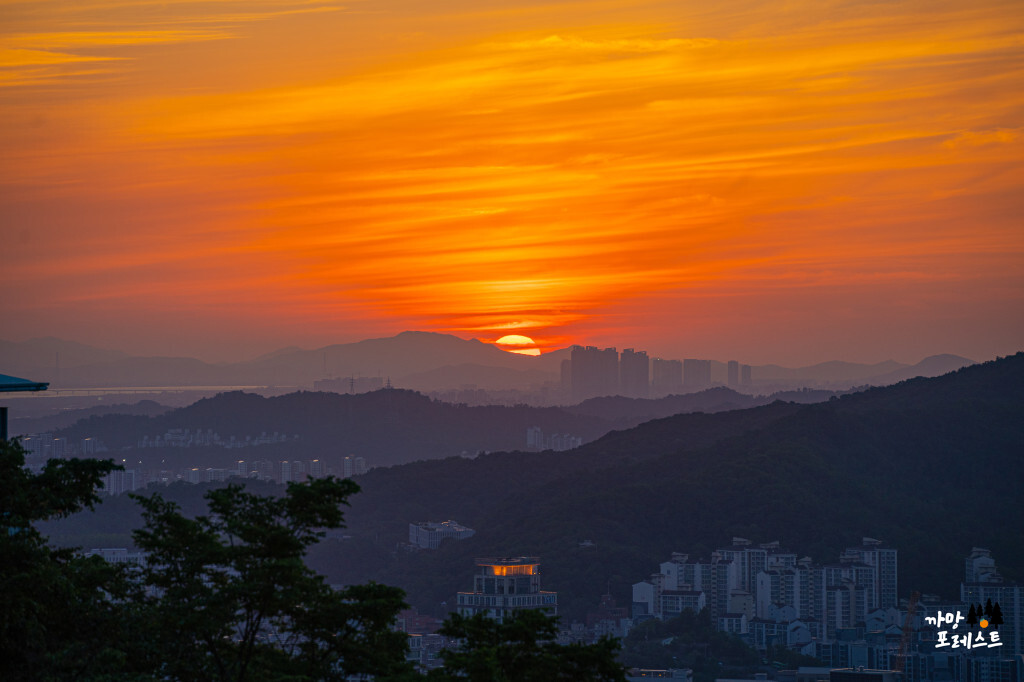 서울 남산타워 일몰
