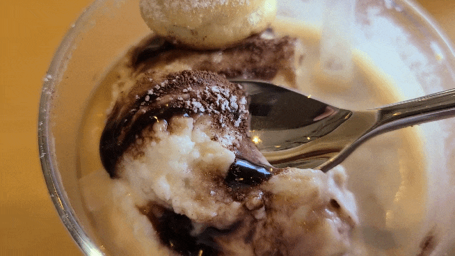 개미커피-아이스크림-라떼-찍어먹기