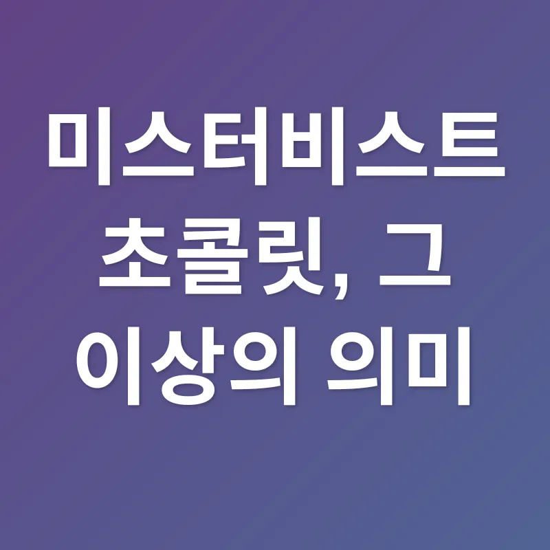미스터비스트 초콜릿_3