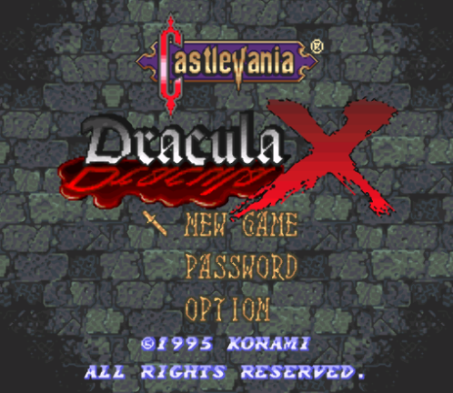  코나미 (KONAMI) - 캐슬바니아 드라큘라 X 북미판 Castlevania Dracula X USA (슈퍼 패미컴 - SFC / Super NES - 롬파일 다운로드)