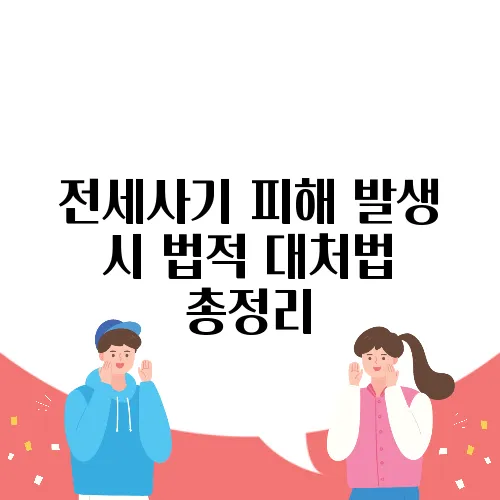 전세사기 피해 발생 시 법적 대처법 총정리