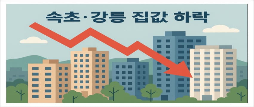 속초 강릉 집값 하락