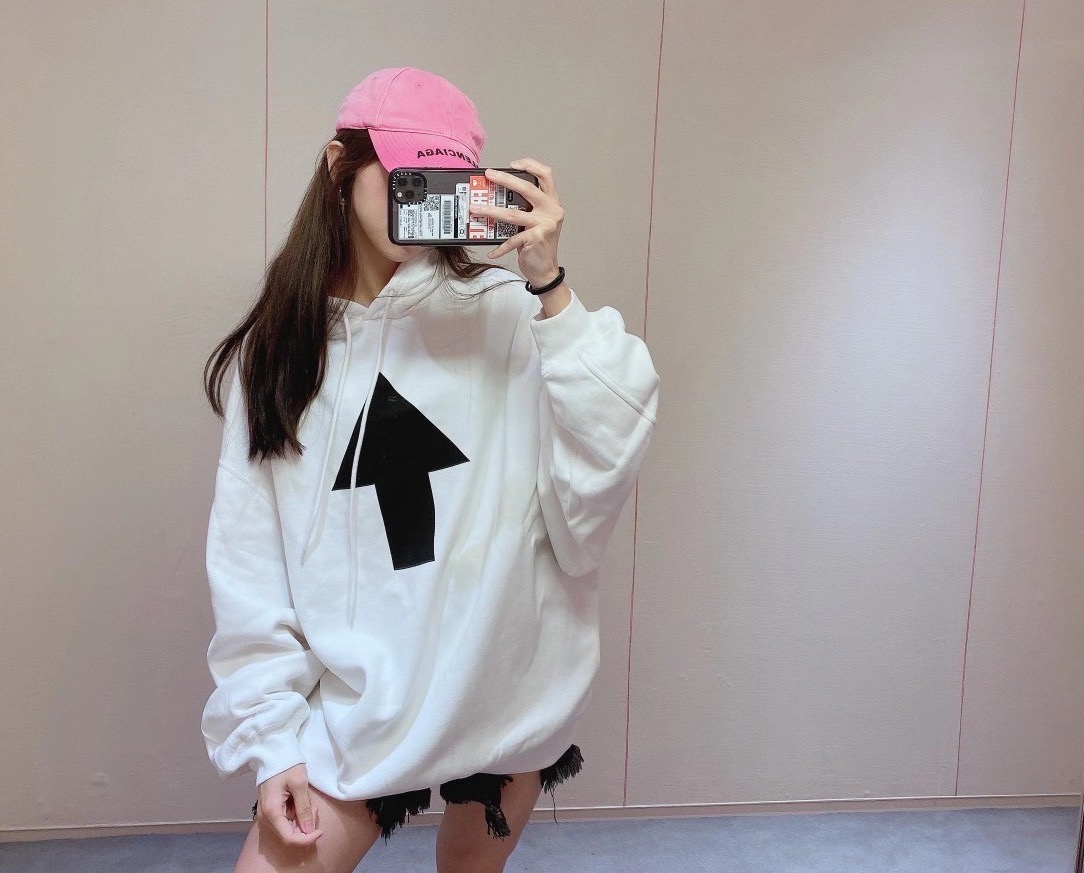  [BALENCIAGA] 발렌시아가 와이파이 스웨트 셔츠 후드 티셔츠 화이트