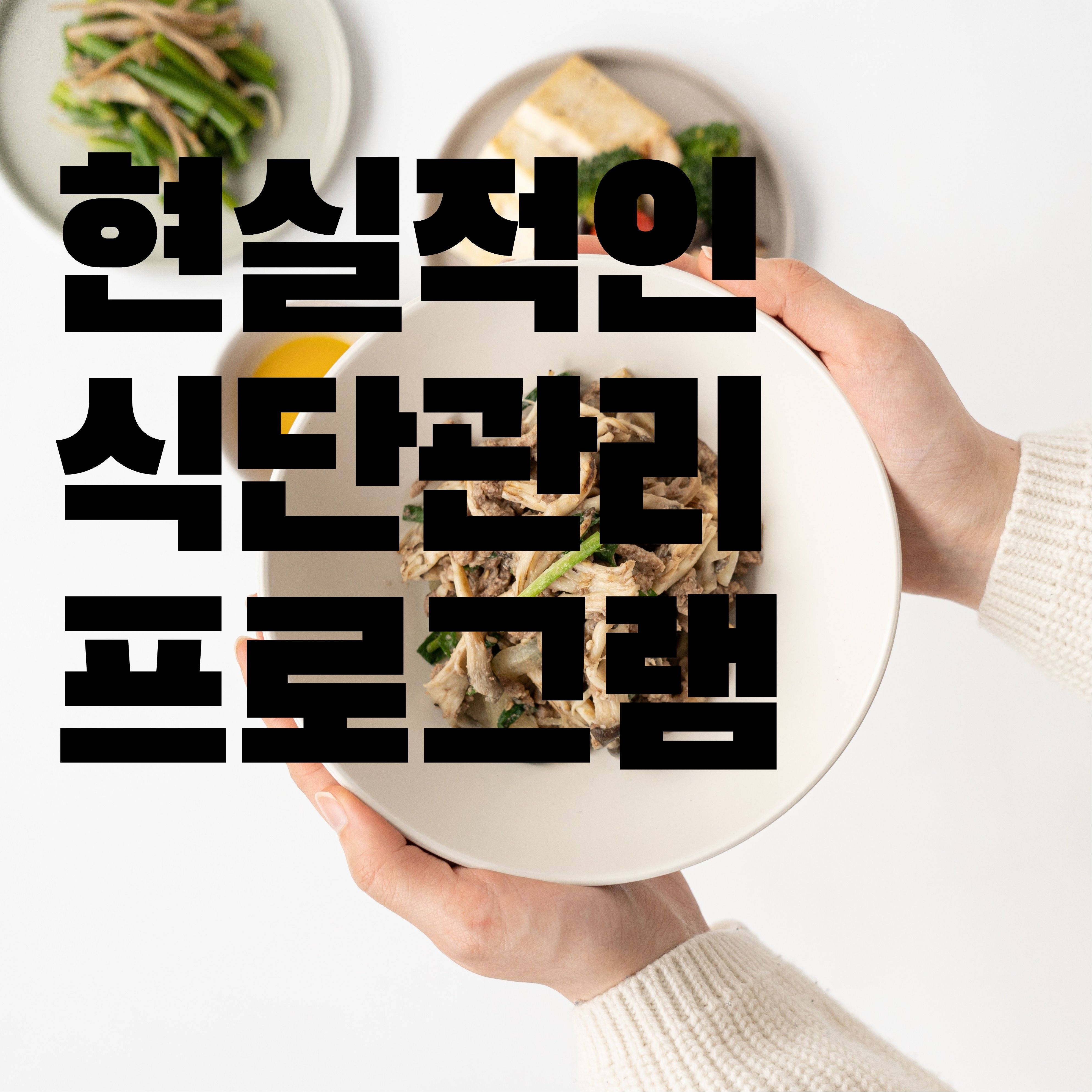  현실적인 식단관리 방법